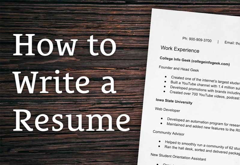 How to Write a Resume